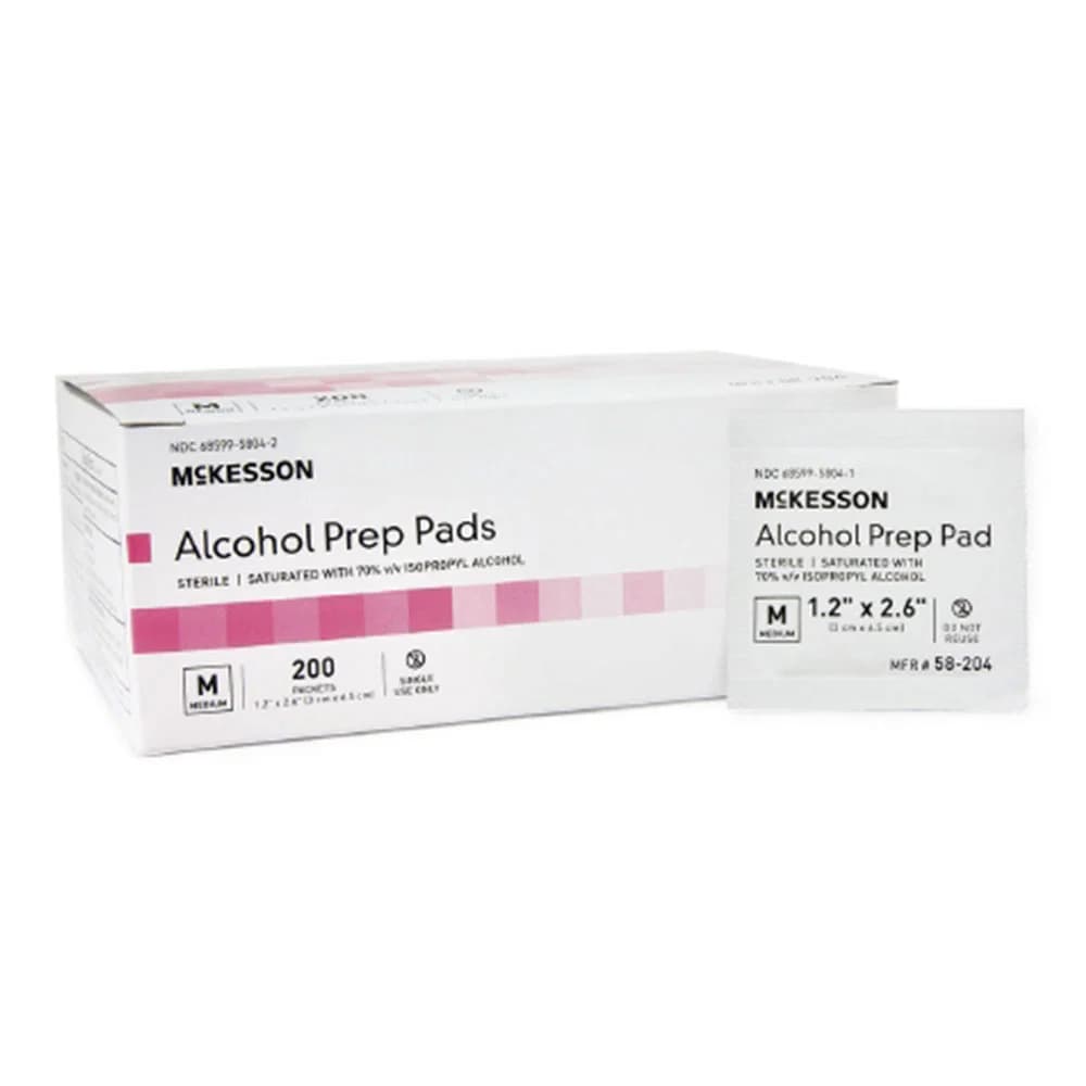 Alcohol Prep Pads (70% Isopropyl)